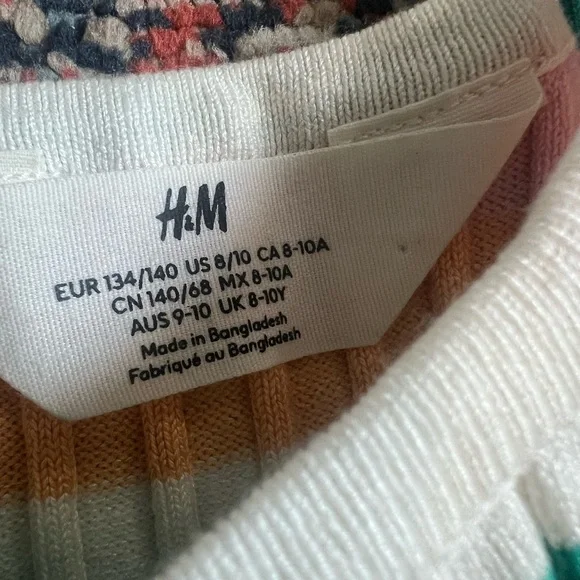 H&M Girls Striped and Solid Tank Tops - Multicolor and Orange - Picture 4 of 8